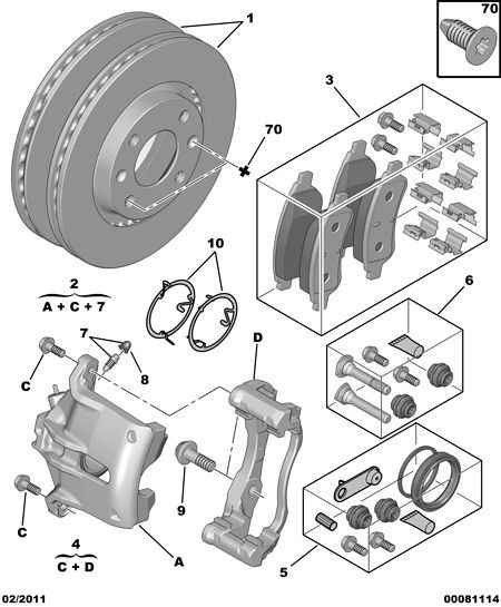 PEUGEOT 4400 R8 - Zacisk hamulca parts5.com