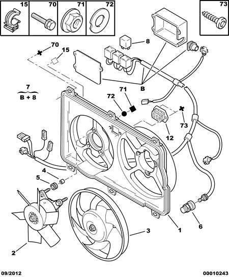 CITROËN 1253 C1 - Fan, radiator parts5.com