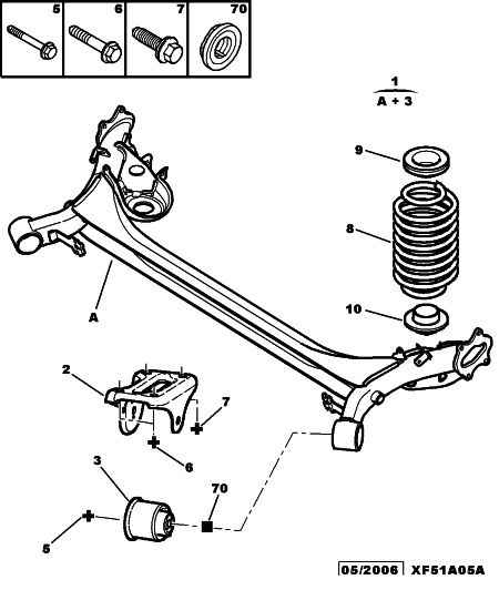 PEUGEOT (DF-PSA) 5131 A4 - Suspensión, cuerpo del eje parts5.com