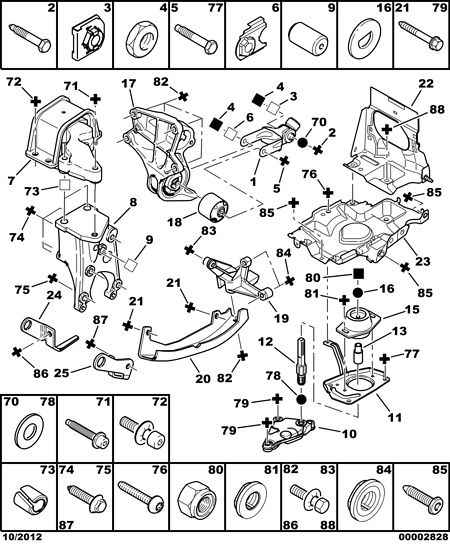 PEUGEOT 1807 P9 - Support moteur parts5.com