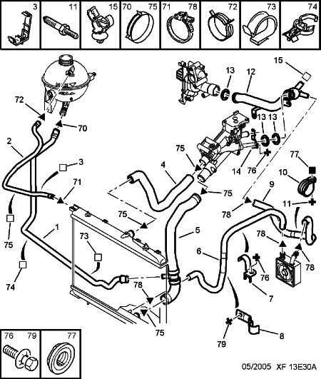 CITROËN 1341.E1 - Coolant Tube parts5.com