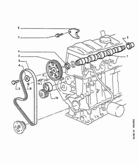 PEUGEOT 0829.54 - Tensioner Pulley, timing belt parts5.com