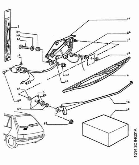 PEUGEOT (DF-PSA) 6426 T8 - Μάκτρο καθαριστήρα parts5.com