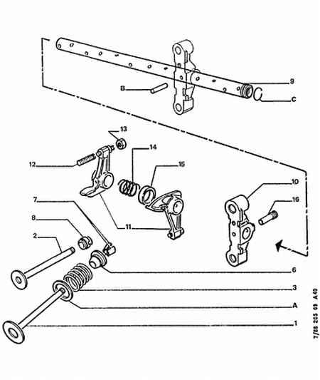 CITROËN 0956 28 - Zestaw uszczelniaczy, trzonek zaworu parts5.com