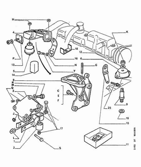 PEUGEOT 1809.04 - Ulożenie motora parts5.com