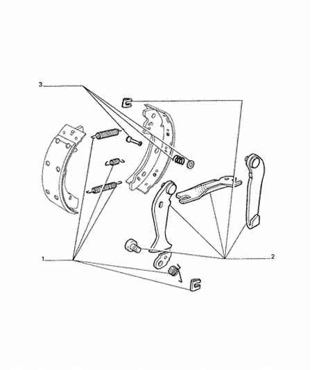 CITROËN 4308 34 - Komplet pribora, kočne papuče parts5.com