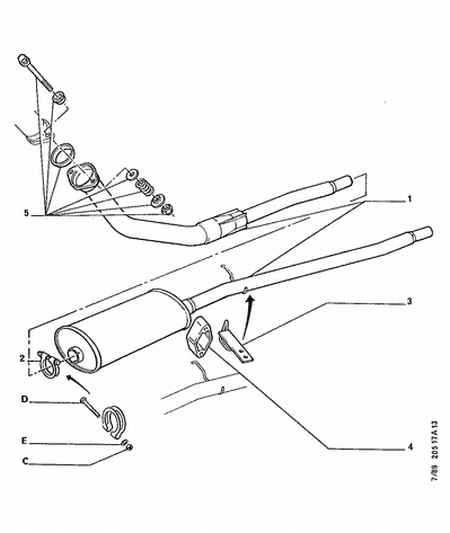 PEUGEOT 1713 31 - Conectores de tubos, sistema de escape parts5.com