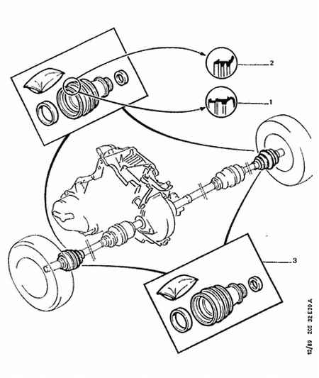 CITROËN 3293 74 - Paljekumi, vetoakseli parts5.com