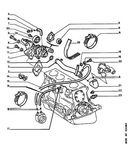 CITROËN/PEUGEOT 1280 19 - Courroie trapézoïdale à nervures parts5.com