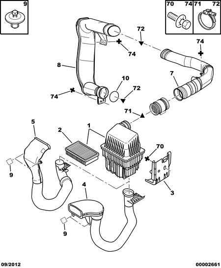 Peugeot Motorcycles 1444 TZ - Filtro de aire parts5.com