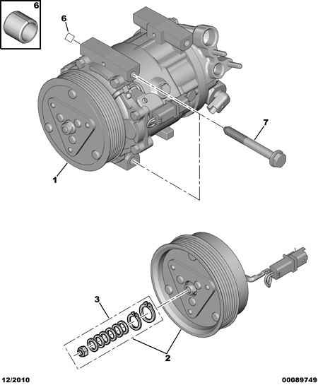 CITROËN 6453.WY - Kompresor, klimatyzacja parts5.com