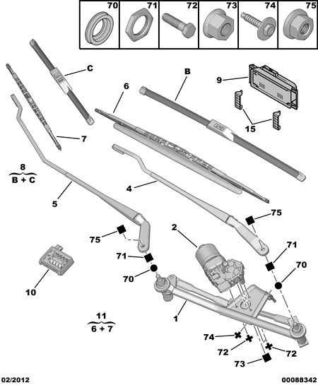 PEUGEOT 6426.KW - Перо на чистачка parts5.com