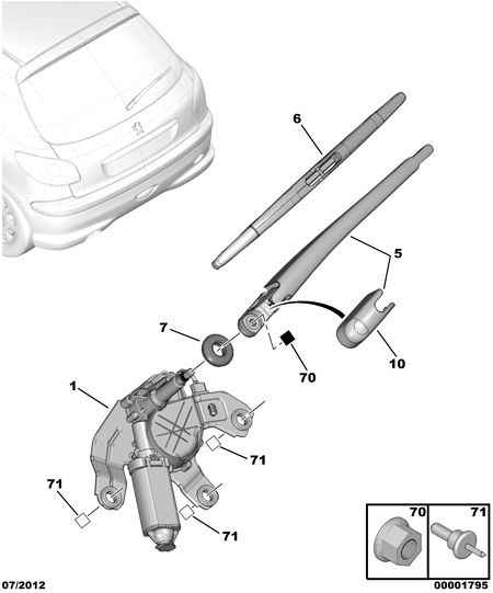 CITROËN 6429.R2 - Wiper Blade parts5.com