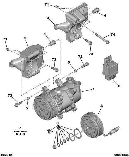 PEUGEOT (DF-PSA) 6453 EF - Compresor, climatizare parts5.com