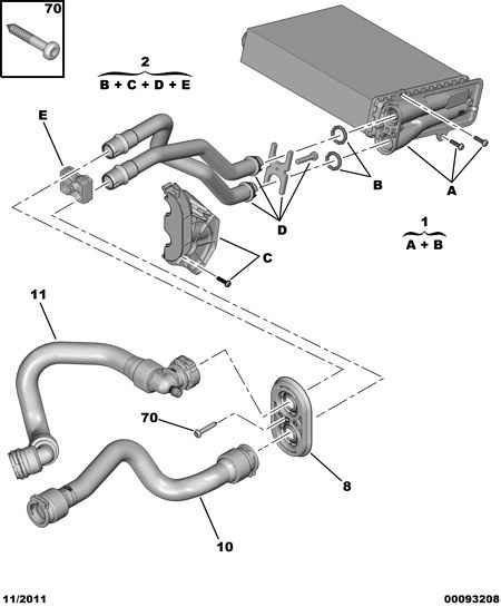 PEUGEOT 16 081 824 80 - Výmenník tepla vnútorného kúrenia parts5.com