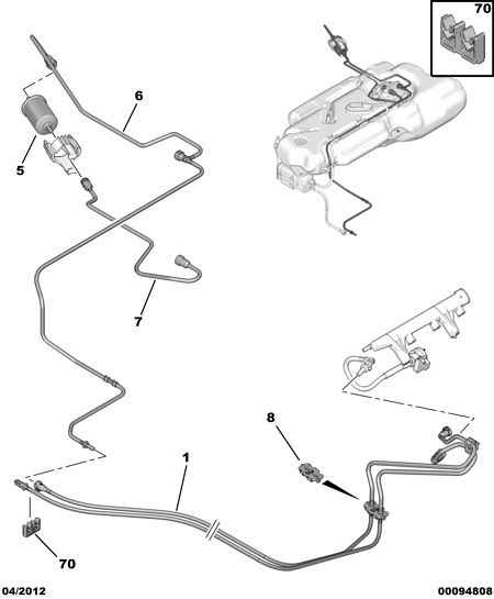 CITROËN 1567 C6 - Топливный фильтр parts5.com