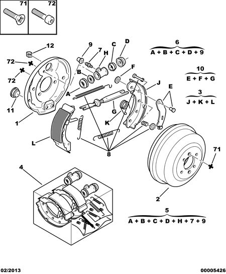 PEUGEOT 4247 24 - Zavorni boben parts5.com