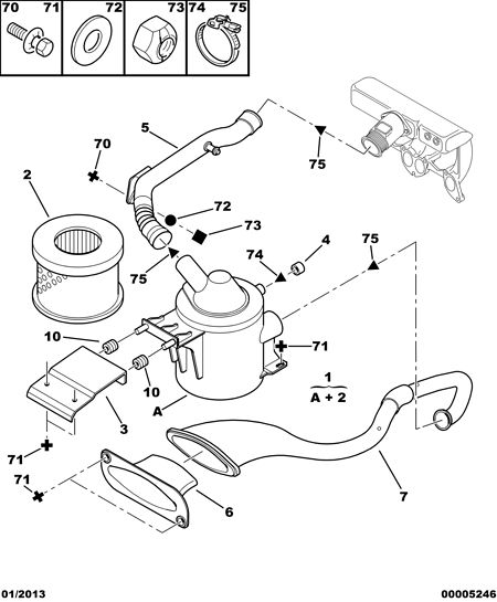 Peugeot Motorcycles 1444 G0 - Filtr powietrza parts5.com