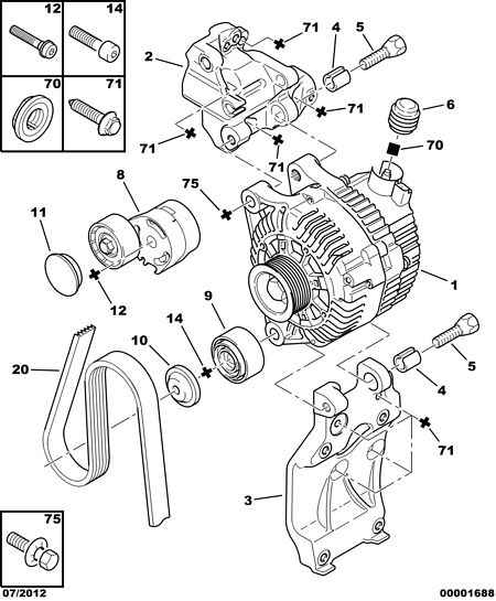 CITROËN 5751.87 - Deflection / Guide Pulley, v-ribbed belt parts5.com