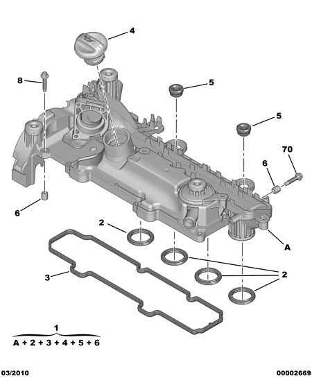 CITROËN/PEUGEOT 0249.F8 - Комплект прокладок, крышка головки цилиндра parts5.com