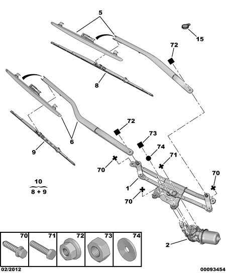 PEUGEOT (DF-PSA) 6426 FZ - Stieracia liżta parts5.com