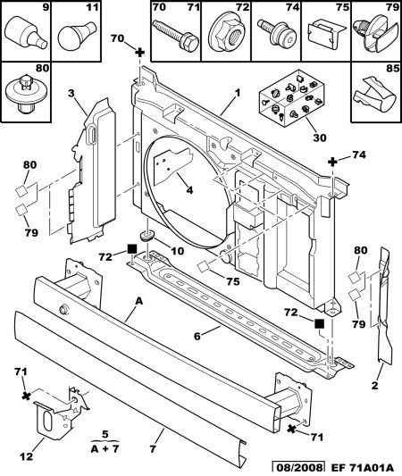 PEUGEOT 7106 F1 - Support, bumper parts5.com