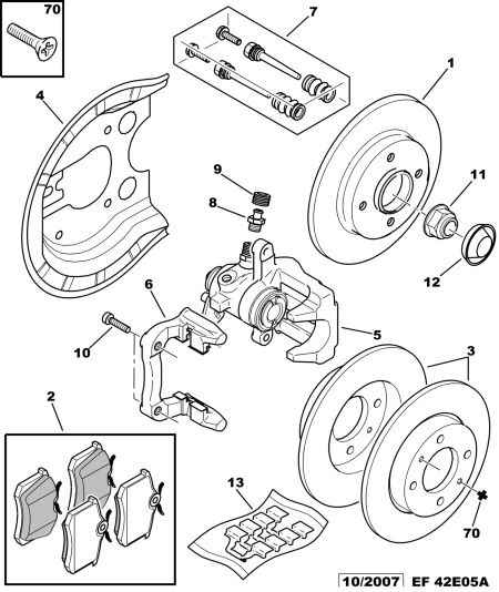 PEUGEOT (DF-PSA) 4254 67 - Komplet pločica, disk-kočnica parts5.com