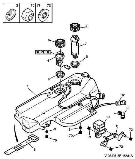 PEUGEOT 1455 05 - Pompa combustibil parts5.com