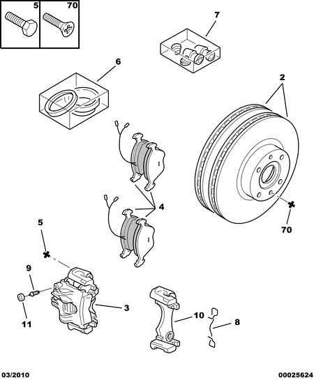 CITROËN 4448 74 - Σετ επισκευής, δαγκάνα φρένων parts5.com