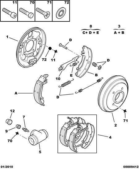 CITROËN 4308 53 - Accessory Kit, brake shoes parts5.com