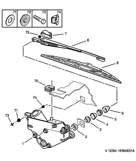 CITROËN 6426 GK - Lamela stergator parts5.com