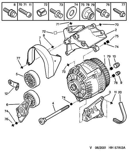 PEUGEOT 5751.20 - Saptırma / Kılavuz makarası, Kanallı V-kayışı parts5.com