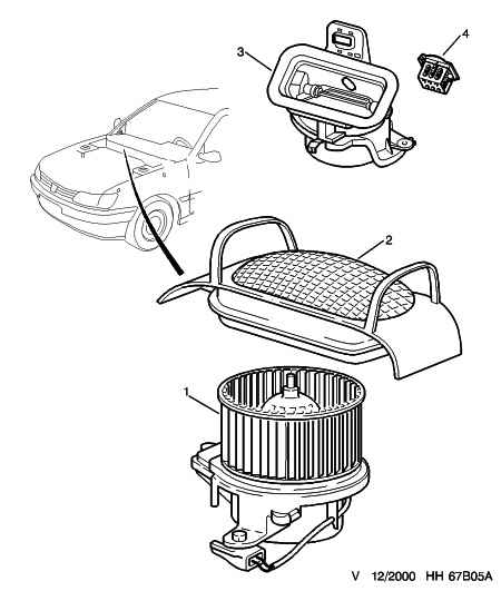 CITROËN 6450 P7 - Съпротивление, вентилатор за вътрешно пространство parts5.com