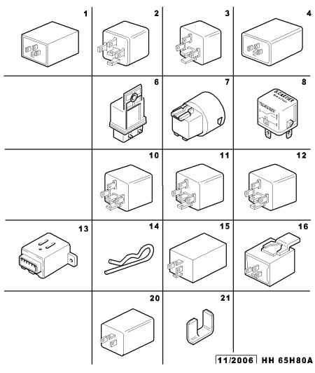 PEUGEOT 6555 33 - Relay, main current parts5.com