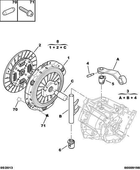 PEUGEOT 2050 S9 - Clutch Kit parts5.com