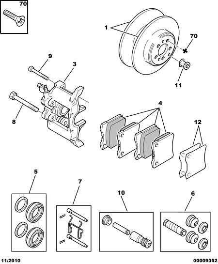 PEUGEOT 4252 66 - Set placute frana,frana disc parts5.com