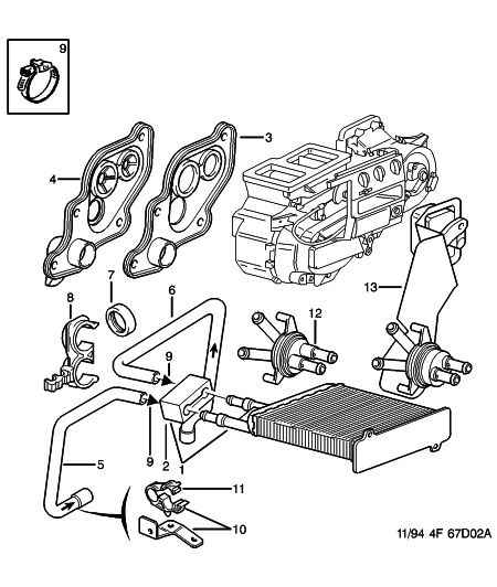 FIAT 6448 F9 - Heat Exchanger, interior heating parts5.com