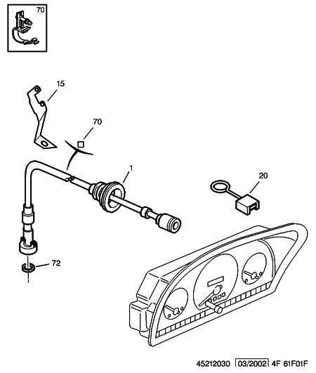 PEUGEOT 6123.K2 - Árbol flexible del velocímetro parts5.com