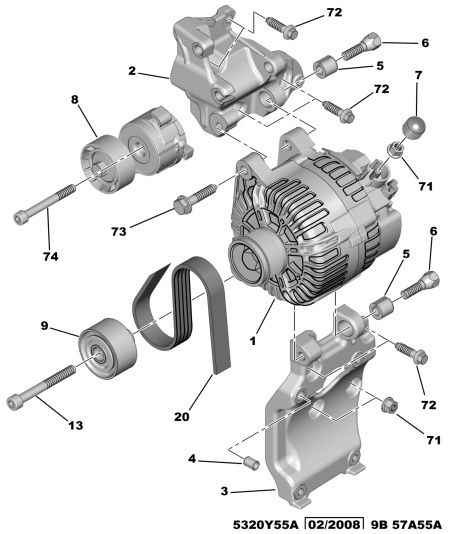 CITROËN 5751.F4 - Polea inversión / guía, correa poli V parts5.com