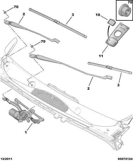 PEUGEOT 6423 46 - Lamela stergator parts5.com