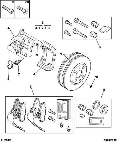 CITROËN/PEUGEOT 4251 32 - Set placute frana,frana disc parts5.com