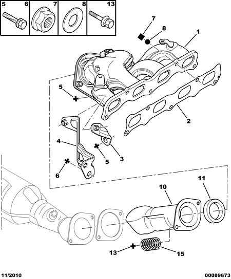 PEUGEOT 0349.N1 - Tömítés, kipufogókönyök parts5.com