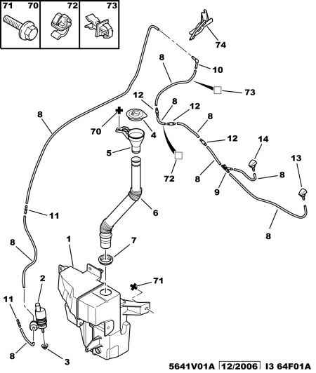 PEUGEOT 6434 A1 - Water Pump, window cleaning parts5.com