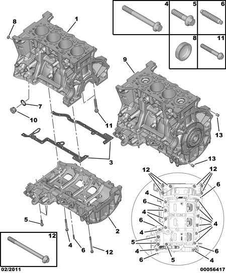 CITROËN/PEUGEOT 0304.58 - Conta seti, yağ karteri parts5.com