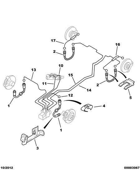 PEUGEOT 4886 Z6 - Furtun frana parts5.com