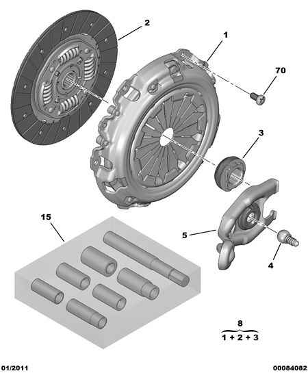 PEUGEOT 2050.R7 - Debriyaj seti parts5.com