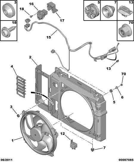 CITROËN 1253.C8 - Ventilátor chladenia motora parts5.com