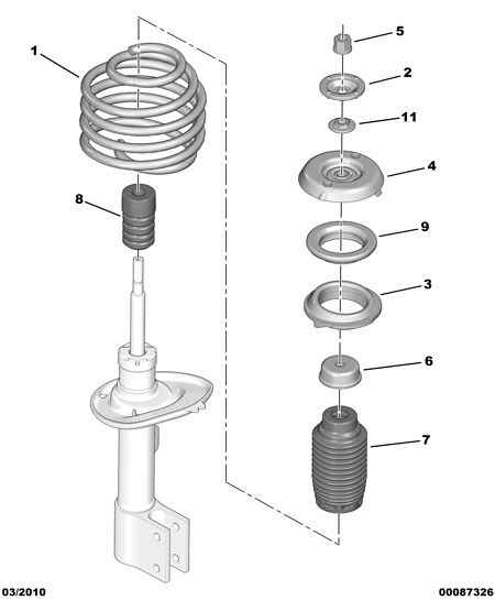 CITROËN 5035 63 - Kotrljajući ležaj, šolja amortizera parts5.com