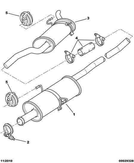 CITROËN 1713.58 - Соединительные элементы, система выпуска parts5.com