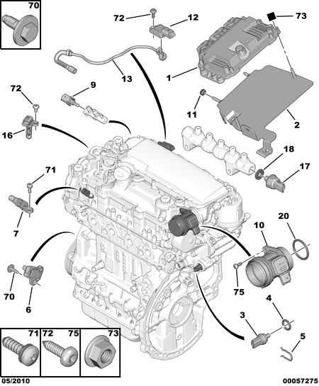 CITROËN 1920.EJ - Sensor, crankshaft pulse parts5.com